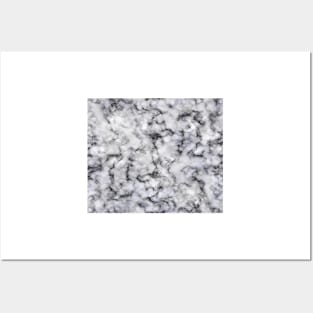 Smokey grey marble Posters and Art